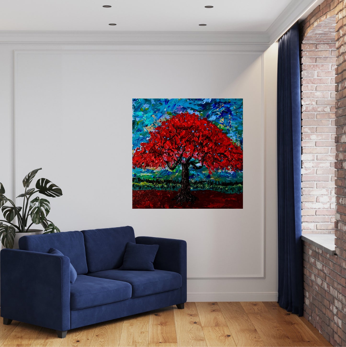 "Harmony of Nature: Flamboyant Tree"