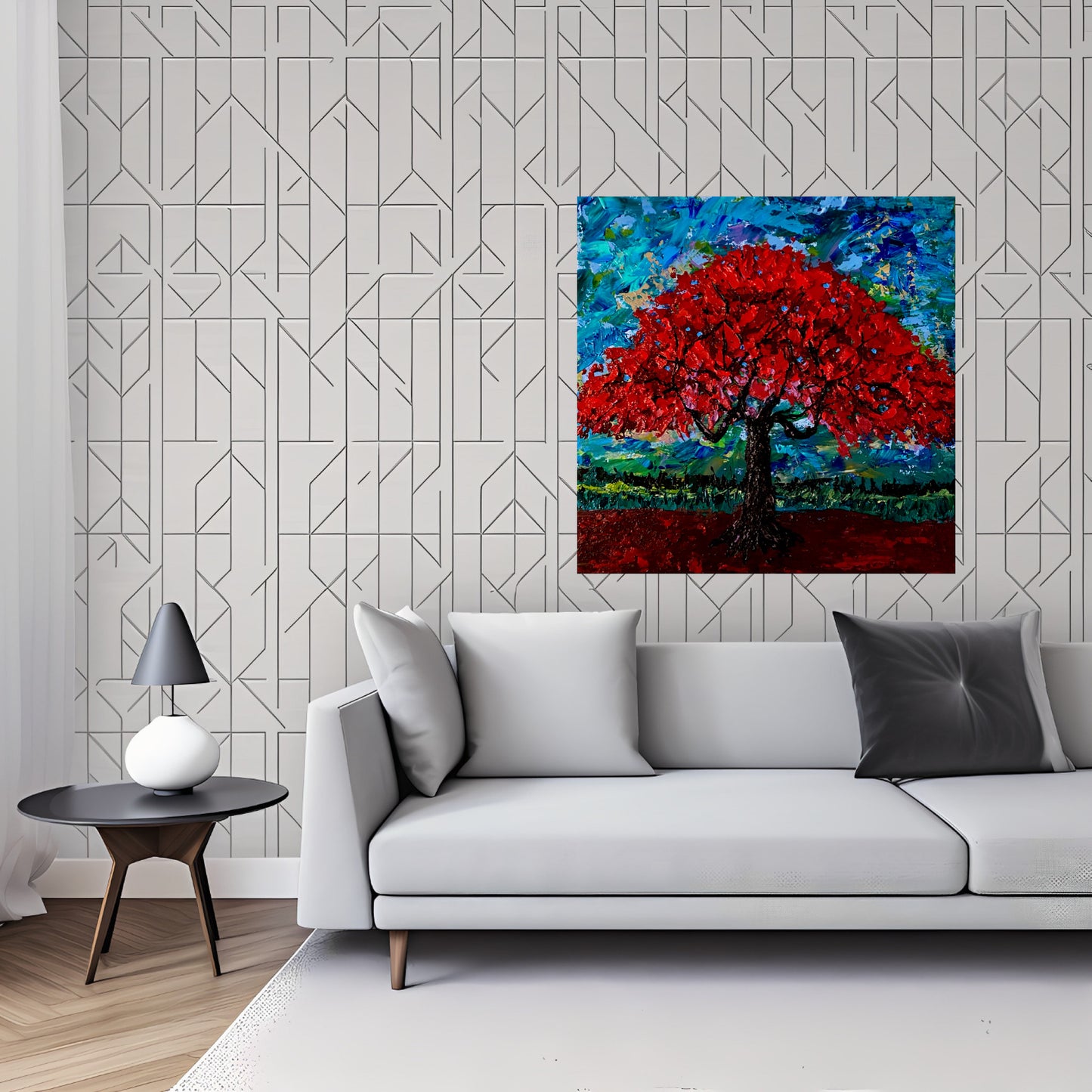 "Harmony of Nature: Flamboyant Tree"