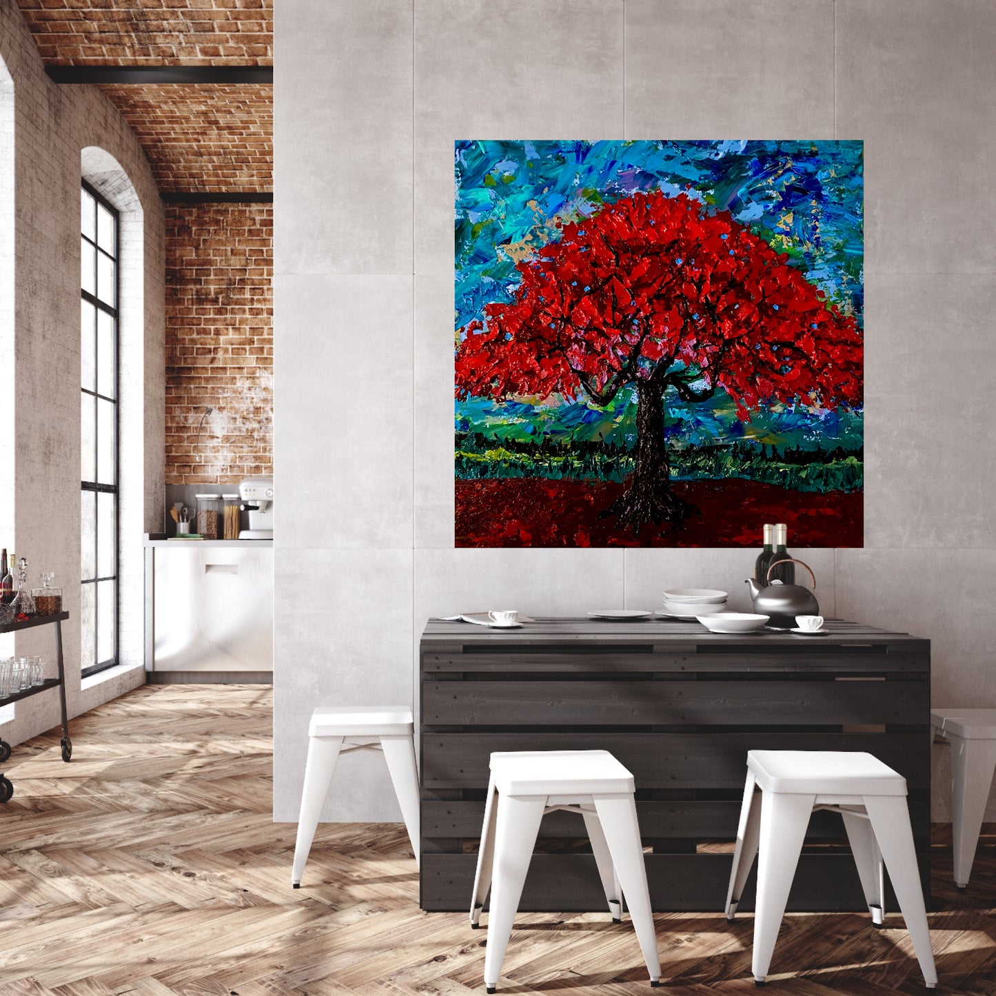 "Harmony of Nature: Flamboyant Tree"